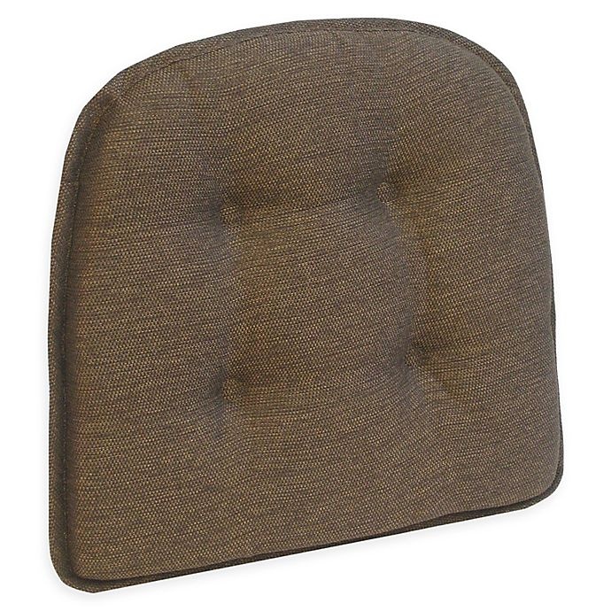 slide 1 of 1, Klear Vu Tufted Embrace Gripper Chair Pad - Chocolate, 1 ct