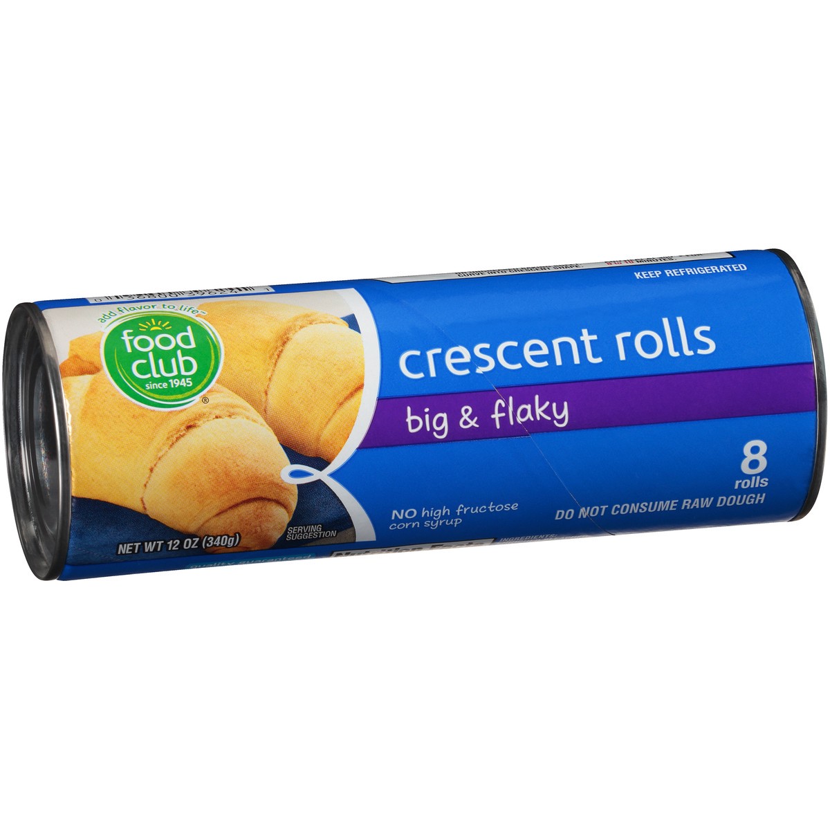 slide 8 of 9, Food Club Big & Flaky Crescent Rolls, 12 oz