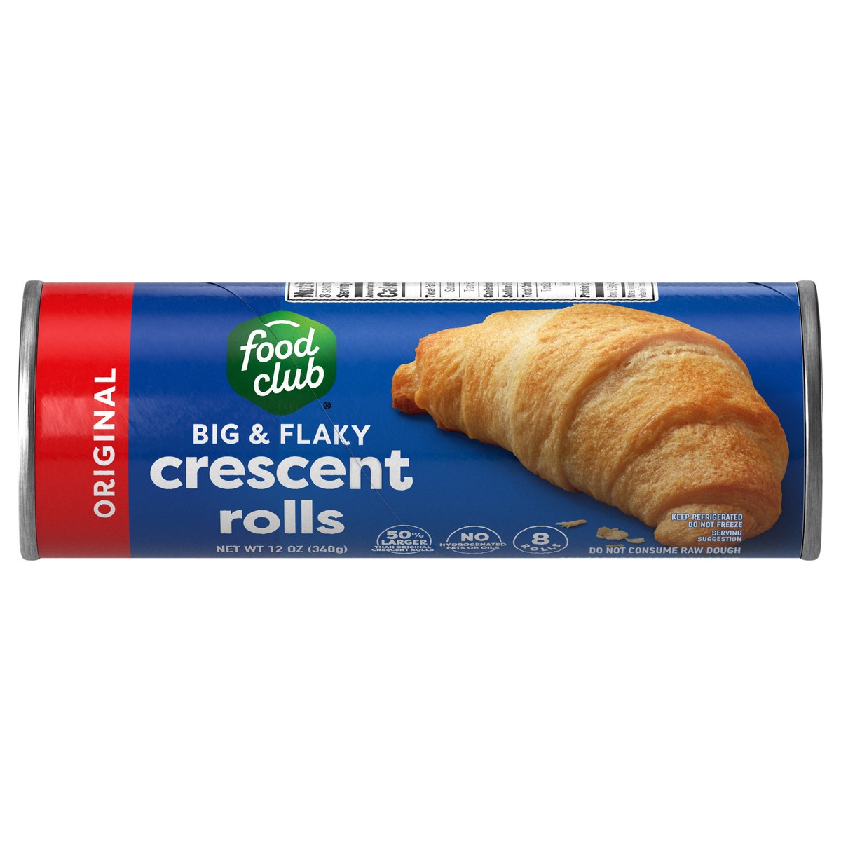 slide 1 of 9, Food Club Big & Flaky Crescent Rolls, 12 oz