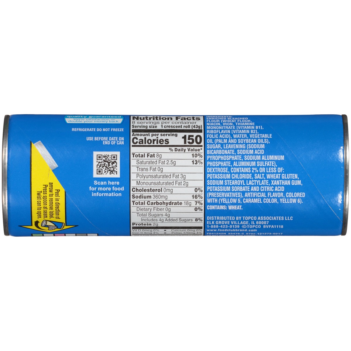 slide 3 of 9, Food Club Big & Flaky Crescent Rolls, 12 oz