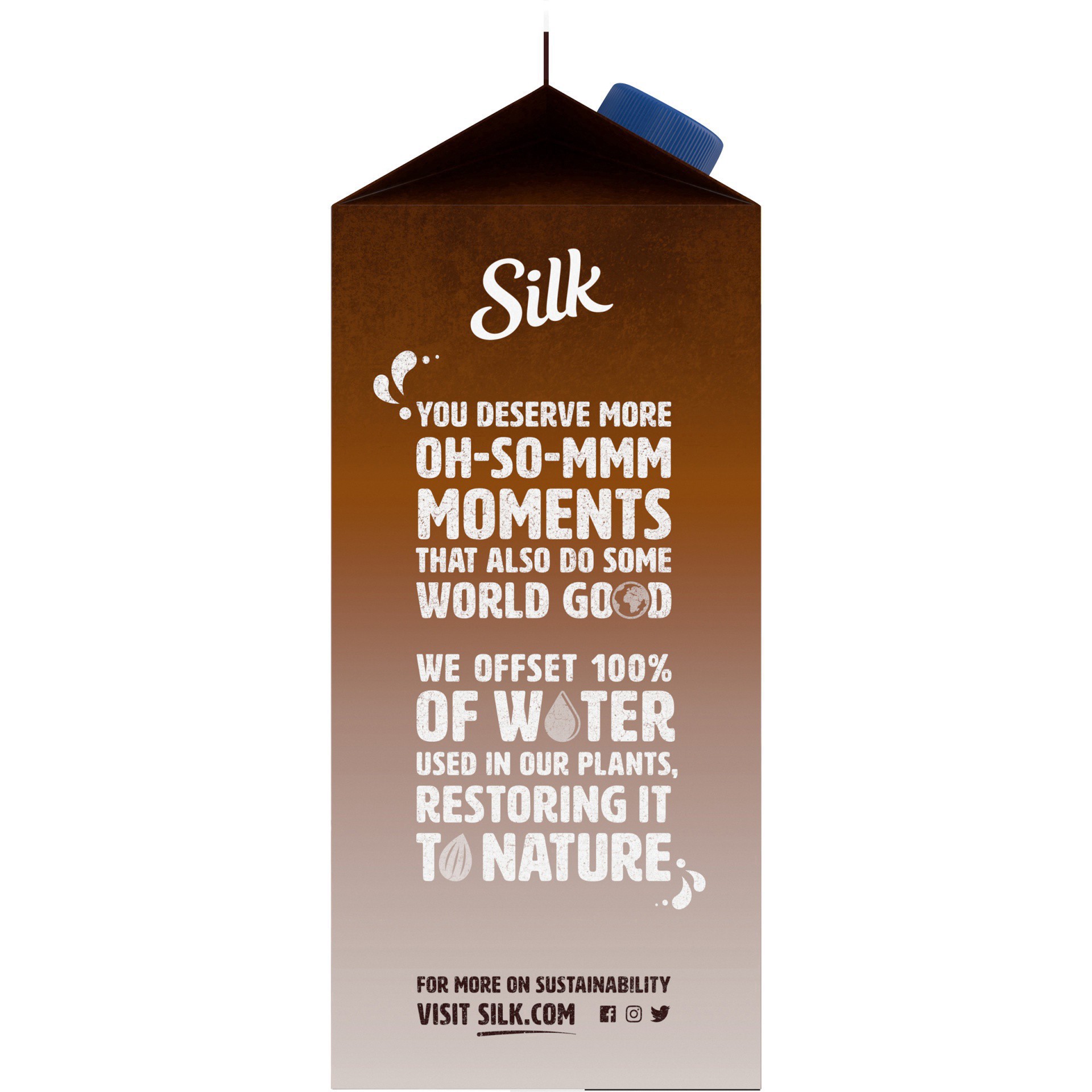 slide 8 of 37, Silk Almond Milk, Dark Chocolate, Dairy Free, Gluten Free, Seriously Creamy Vegan Milk with 25% Less Sugar than Dairy Chocolate Milk, 64 FL OZ Half Gallon, 64 fl oz