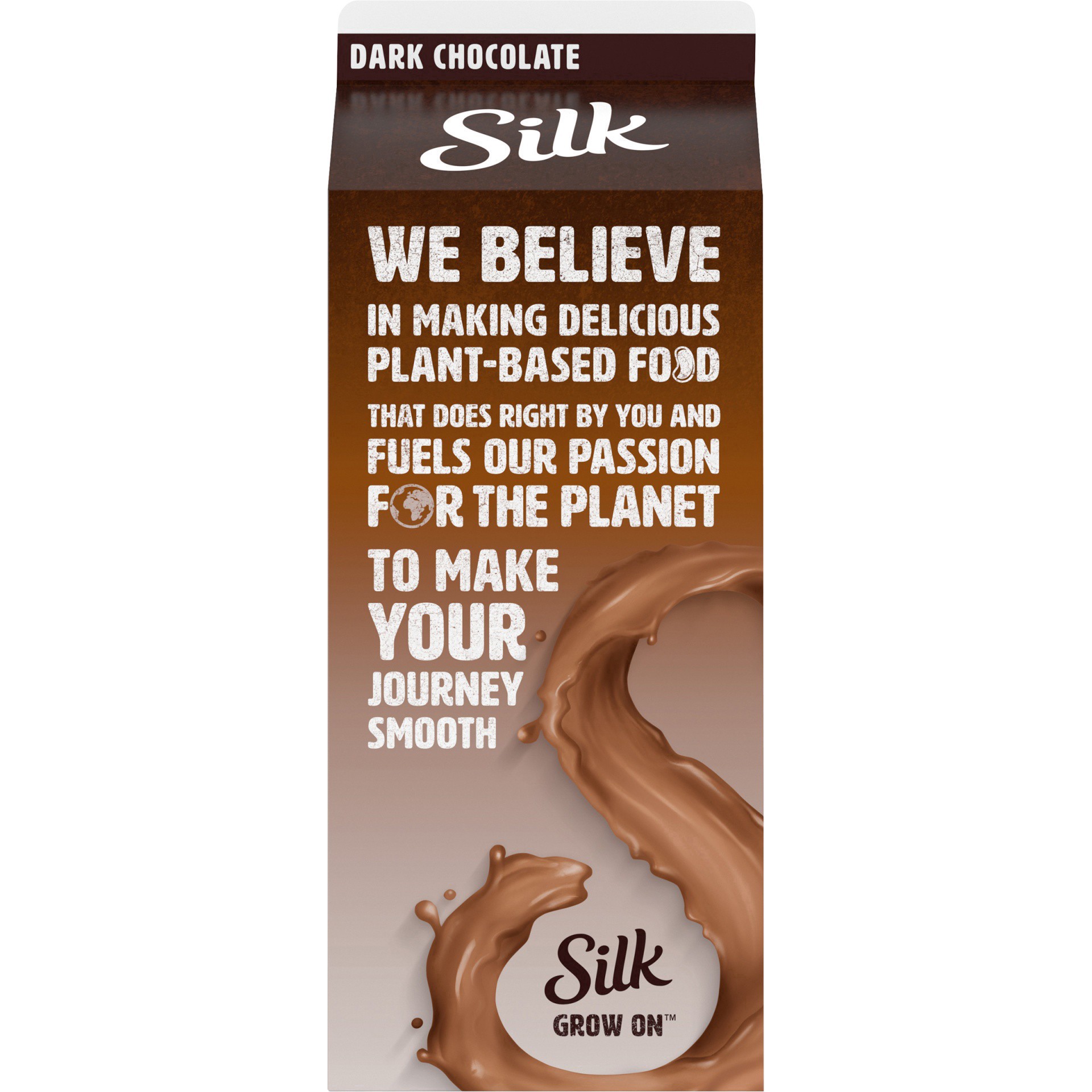 slide 17 of 37, Silk Almond Milk, Dark Chocolate, Dairy Free, Gluten Free, Seriously Creamy Vegan Milk with 25% Less Sugar than Dairy Chocolate Milk, 64 FL OZ Half Gallon, 64 fl oz