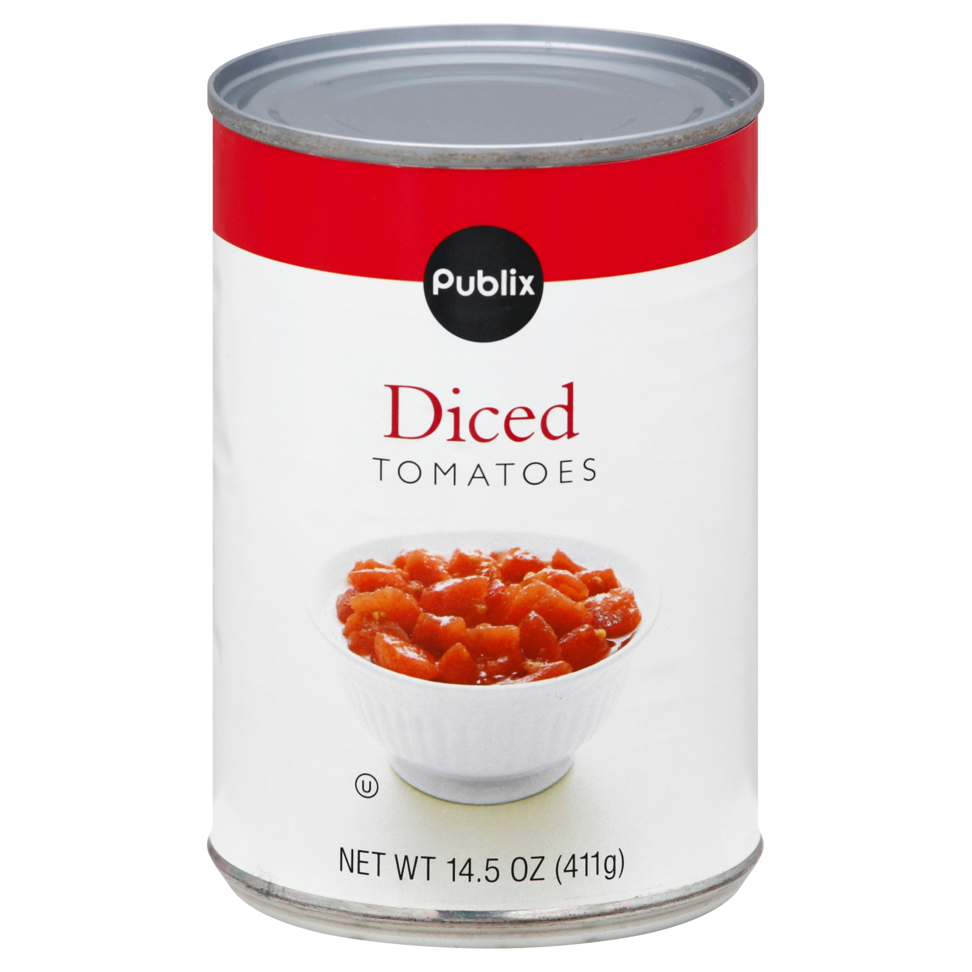 slide 1 of 1, Publix Diced Tomatoes, 14.5 oz