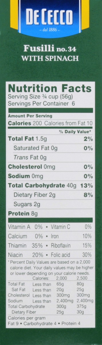 slide 2 of 6, De Cecco Fusilli 12 oz, 12 oz