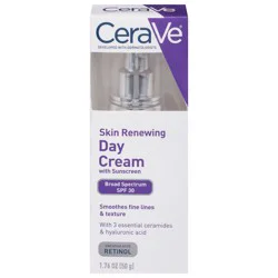 CeraVe Broad Spectrum SPF 30 Skin Renewing Day Cream With Sunscreen 1.76 oz