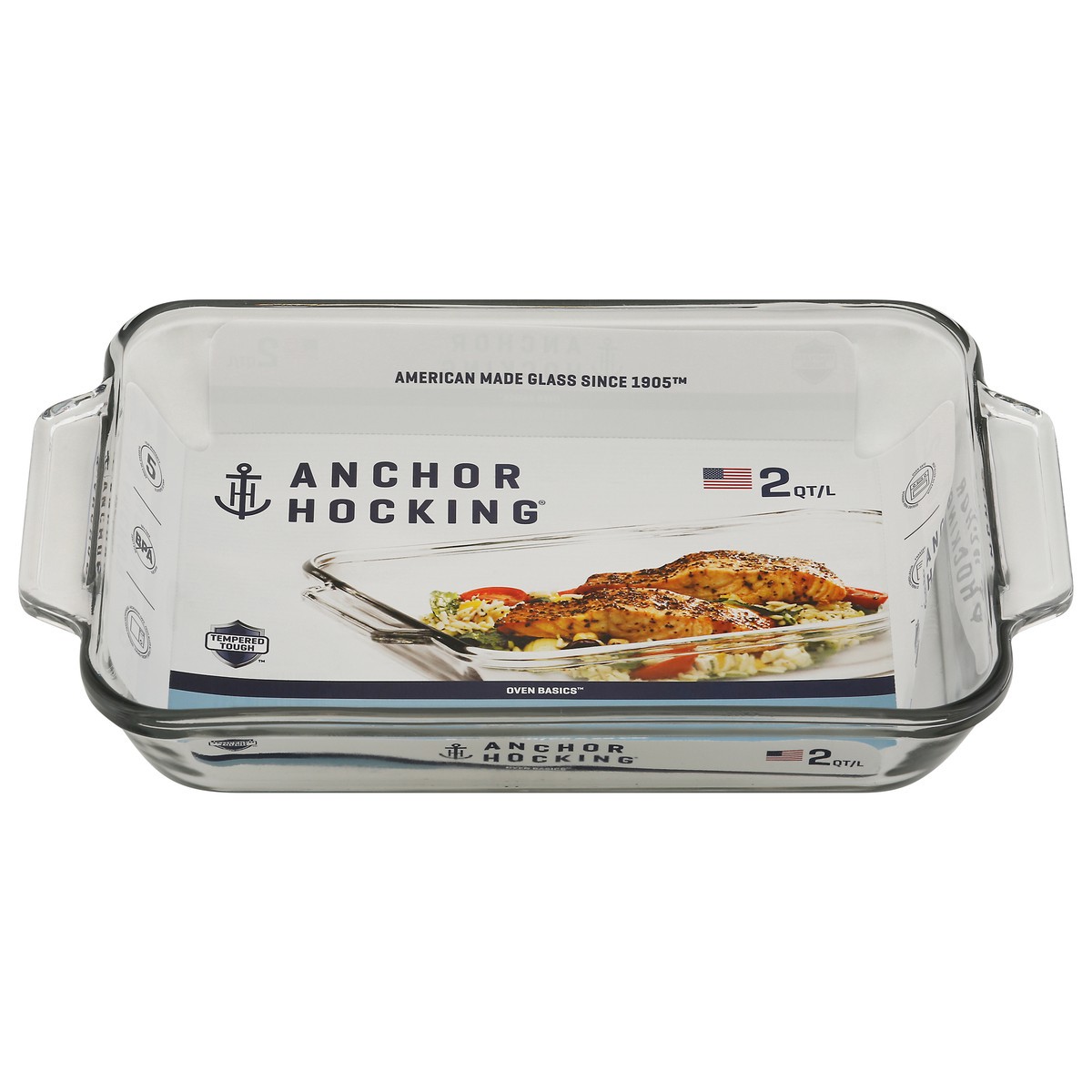 slide 1 of 9, Anchor Hocking Oven Basics 2 Quart Baking Dish 1 ea, 1 ct