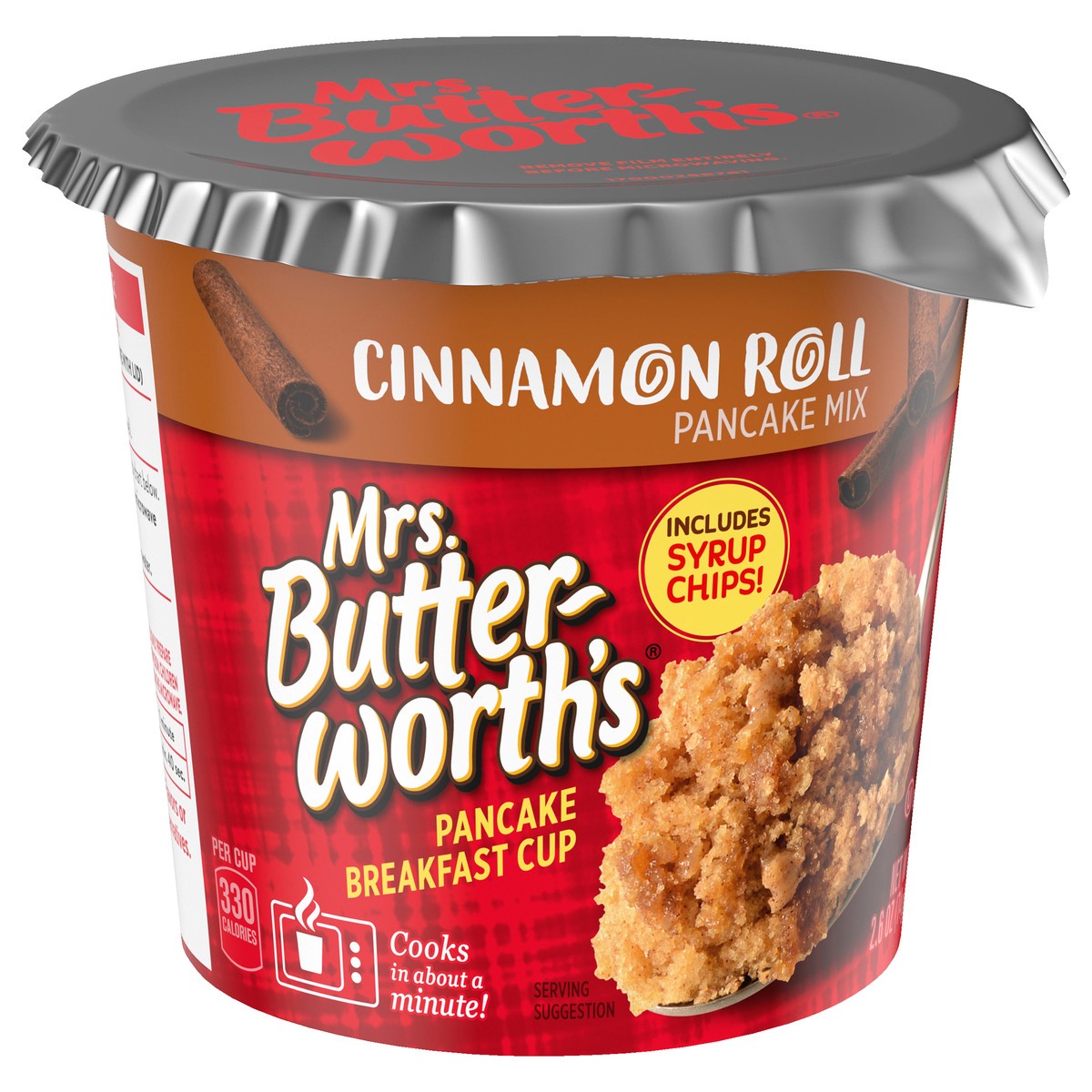 slide 8 of 9, Mrs. Butterworth's Cinnamon Roll Pancake Mix 2.6 oz, 2.6 oz