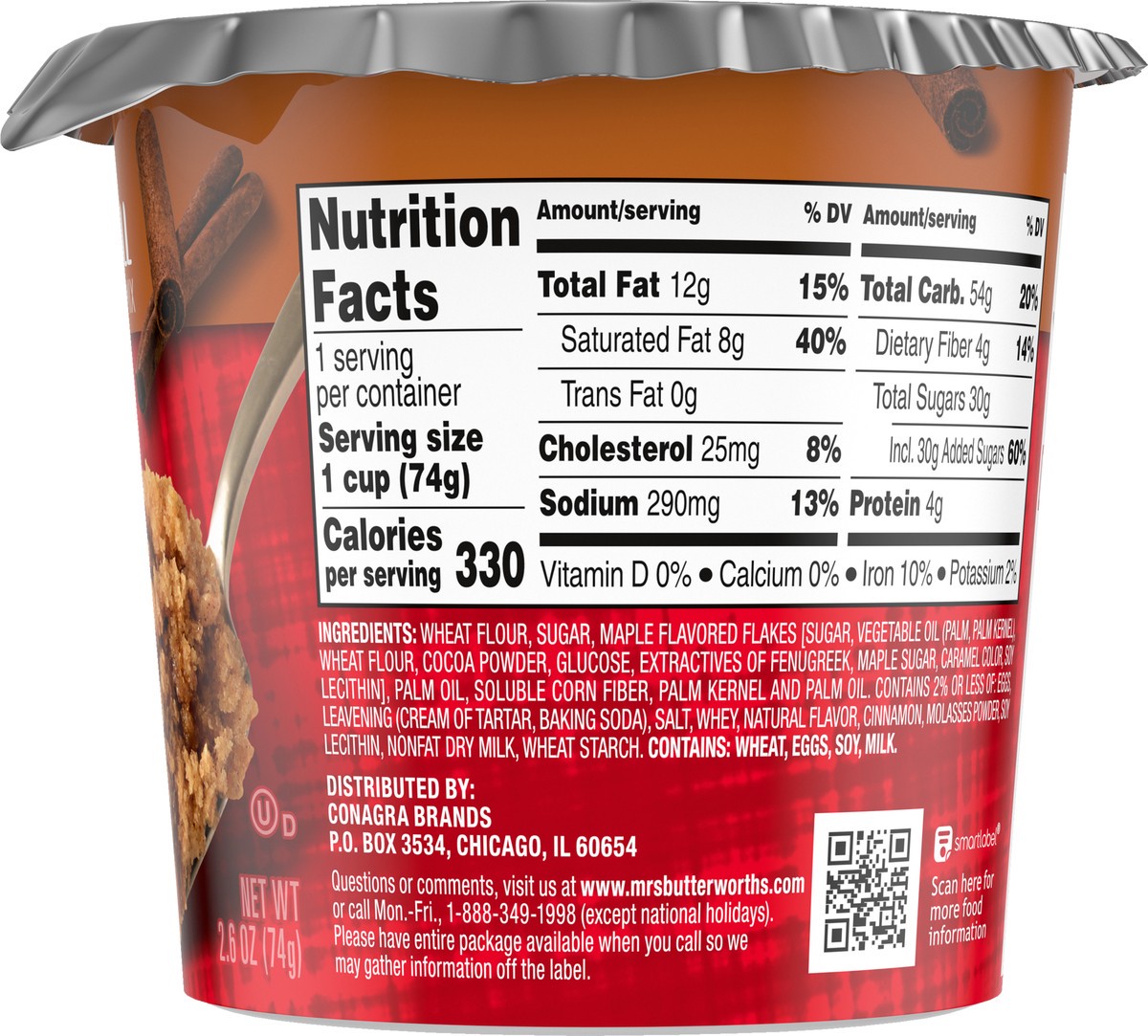 slide 6 of 9, Mrs. Butterworth's Cinnamon Roll Pancake Mix 2.6 oz, 2.6 oz