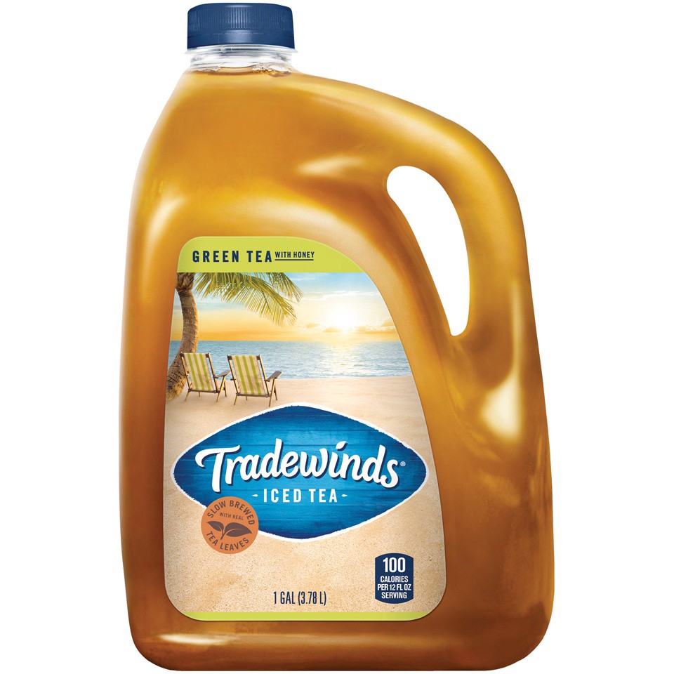 slide 1 of 2, Tradewinds Green Tea with Honey, 1 gal