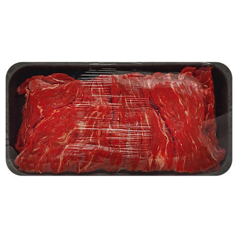 slide 1 of 1, Beef USDA Choice Sirloin Flap Meat Sliced - 1.5 Lb, per lb