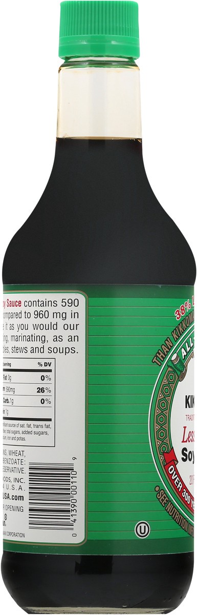 slide 9 of 11, Kikkoman Less Sodium Soy Sauce 20 fl oz, 20 oz