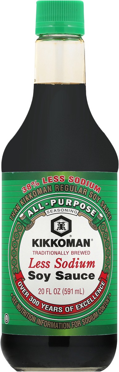 slide 10 of 11, Kikkoman Less Sodium Soy Sauce 20 fl oz, 20 oz