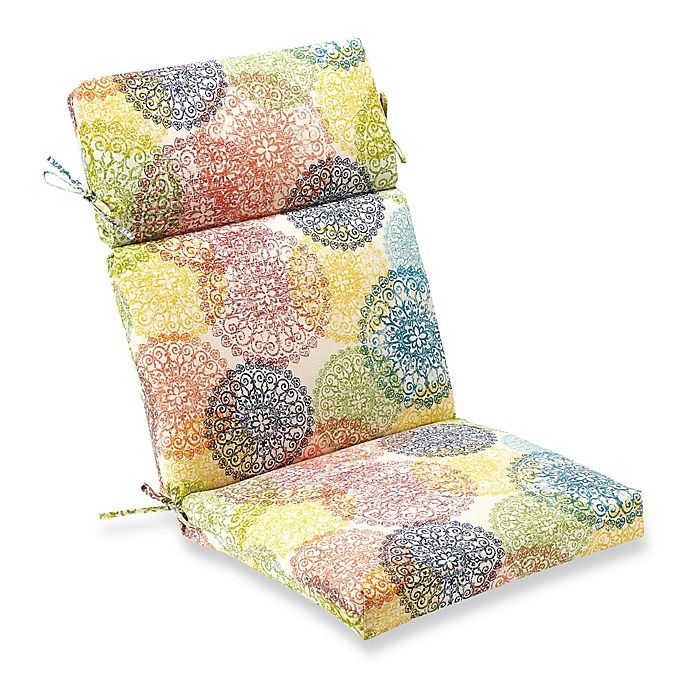 slide 1 of 1, Destination Summer Outdoor High Back Chair Cushion - Multicolor Doiley, 1 ct