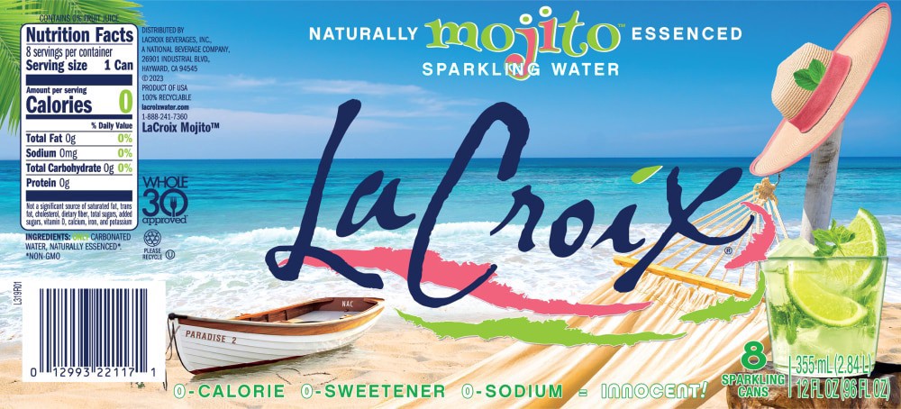 slide 2 of 4, La Croix Mojito - 8 ct, 8 ct; 12 oz