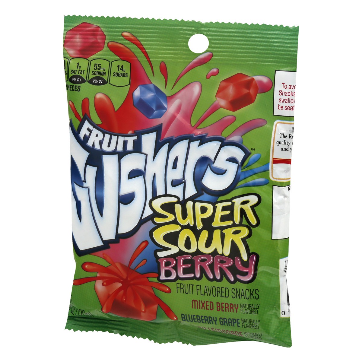 slide 3 of 10, Fruit Gushers Super Sour Berry Fruit Flavored Snacks 4.25oz pouch, 4.25 oz