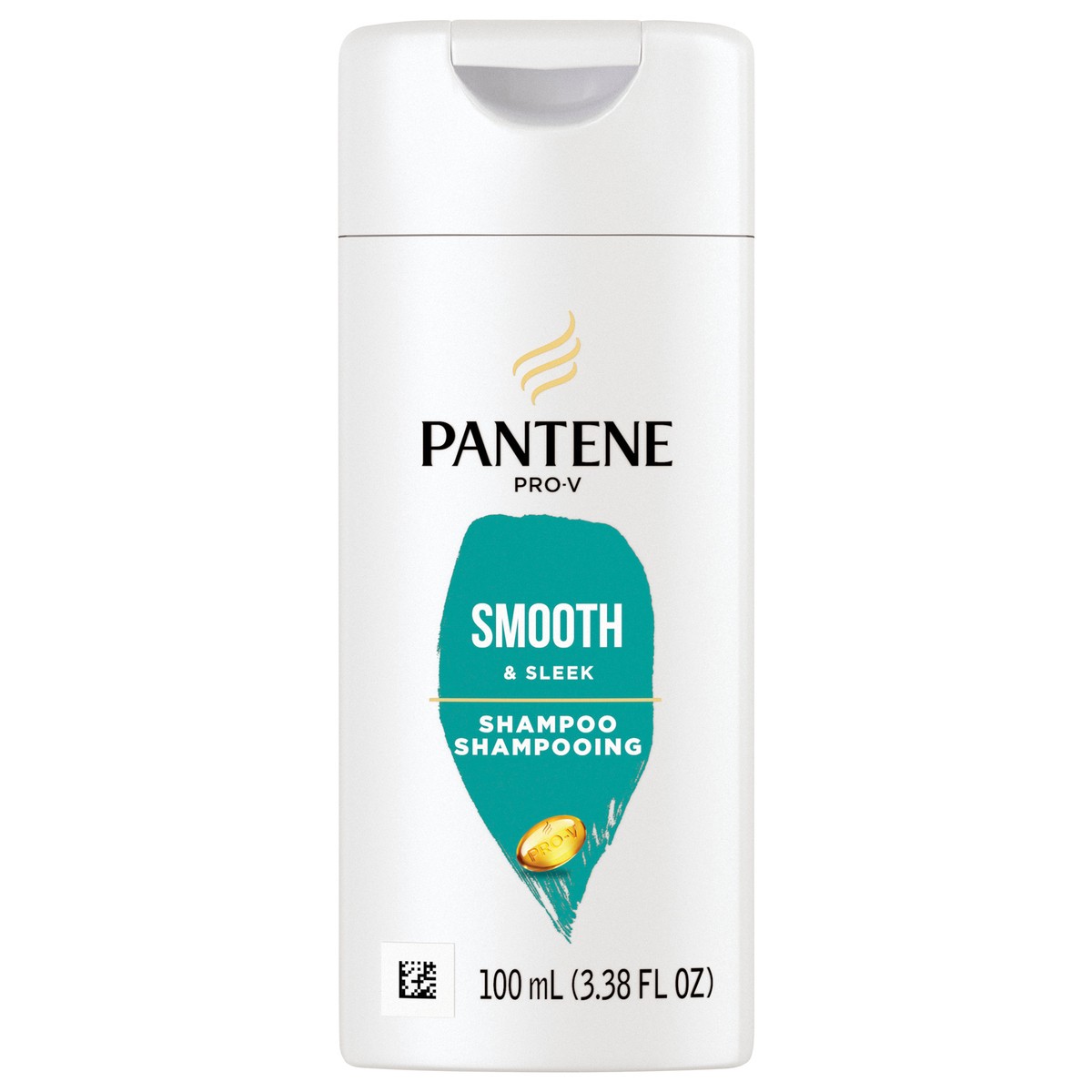 slide 3 of 7, PANTENE PRO-V Smooth & Sleek Shampoo, 3.38 oz, 3.38 fl oz