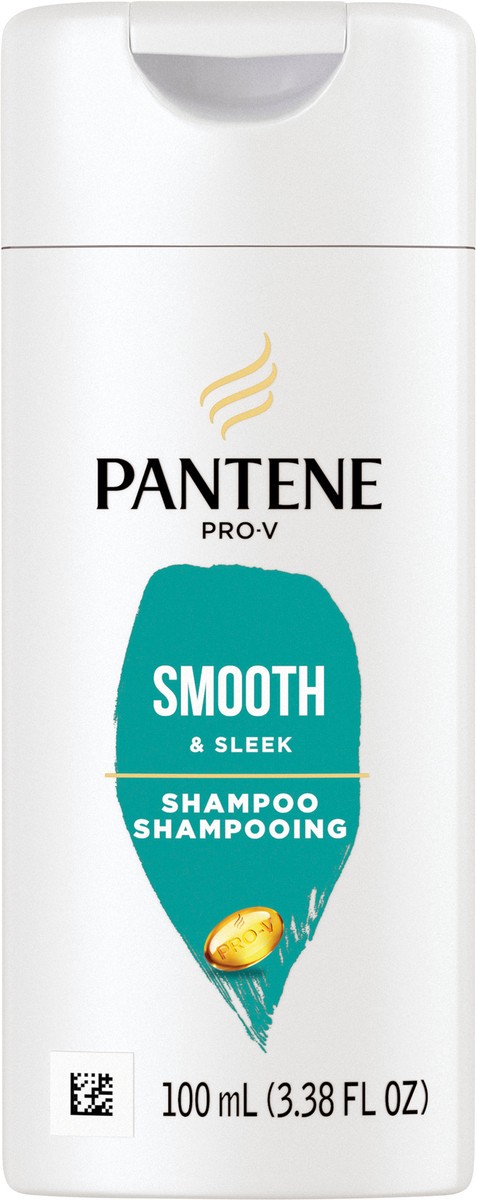 slide 1 of 7, PANTENE PRO-V Smooth & Sleek Shampoo, 3.38 oz, 3.38 fl oz