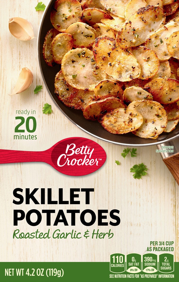 slide 13 of 14, Betty Crocker Skillet Potatoes, Roasted Garlic & Herb, 4.2 oz, 4.2 oz