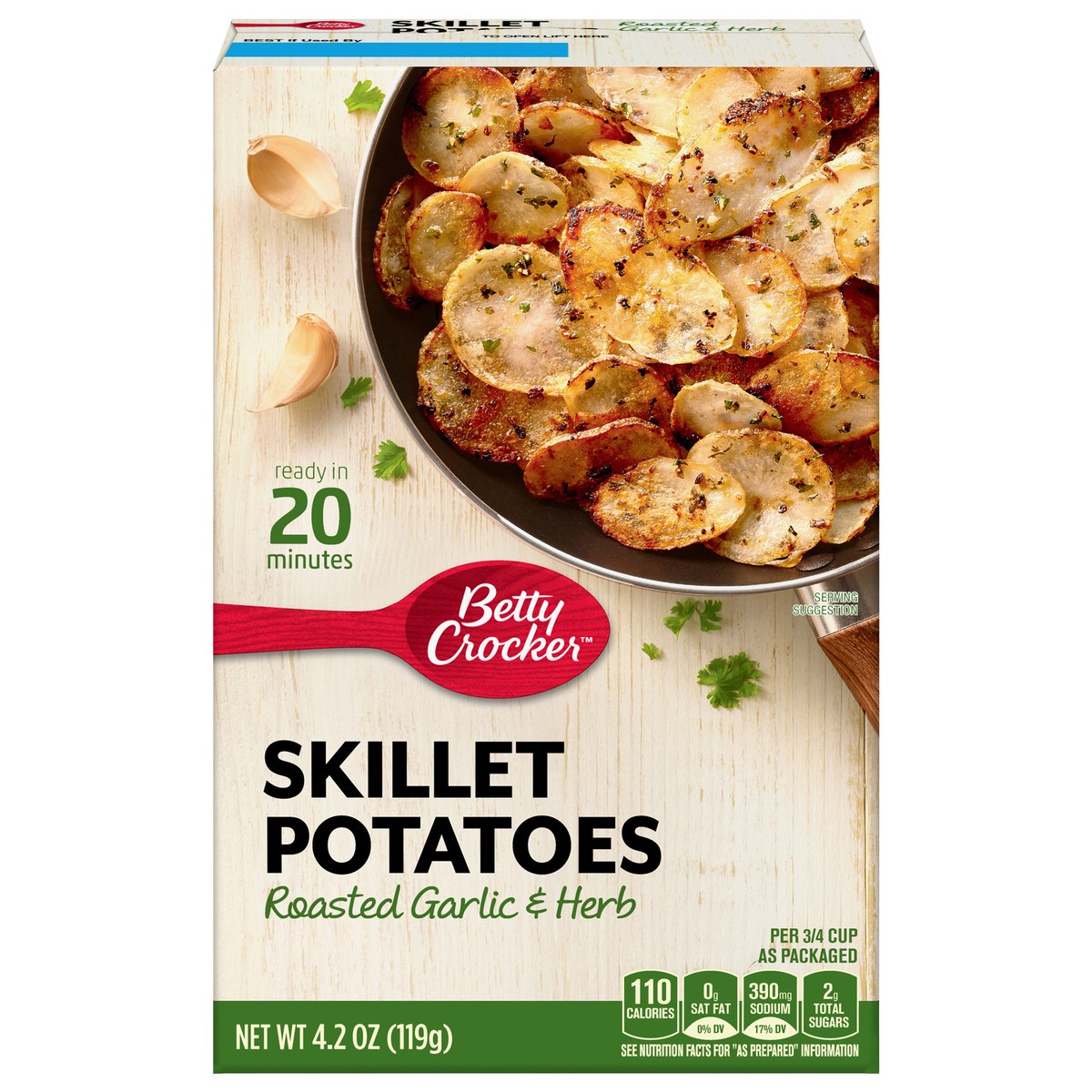 slide 10 of 14, Betty Crocker Skillet Potatoes, Roasted Garlic & Herb, 4.2 oz, 4.2 oz