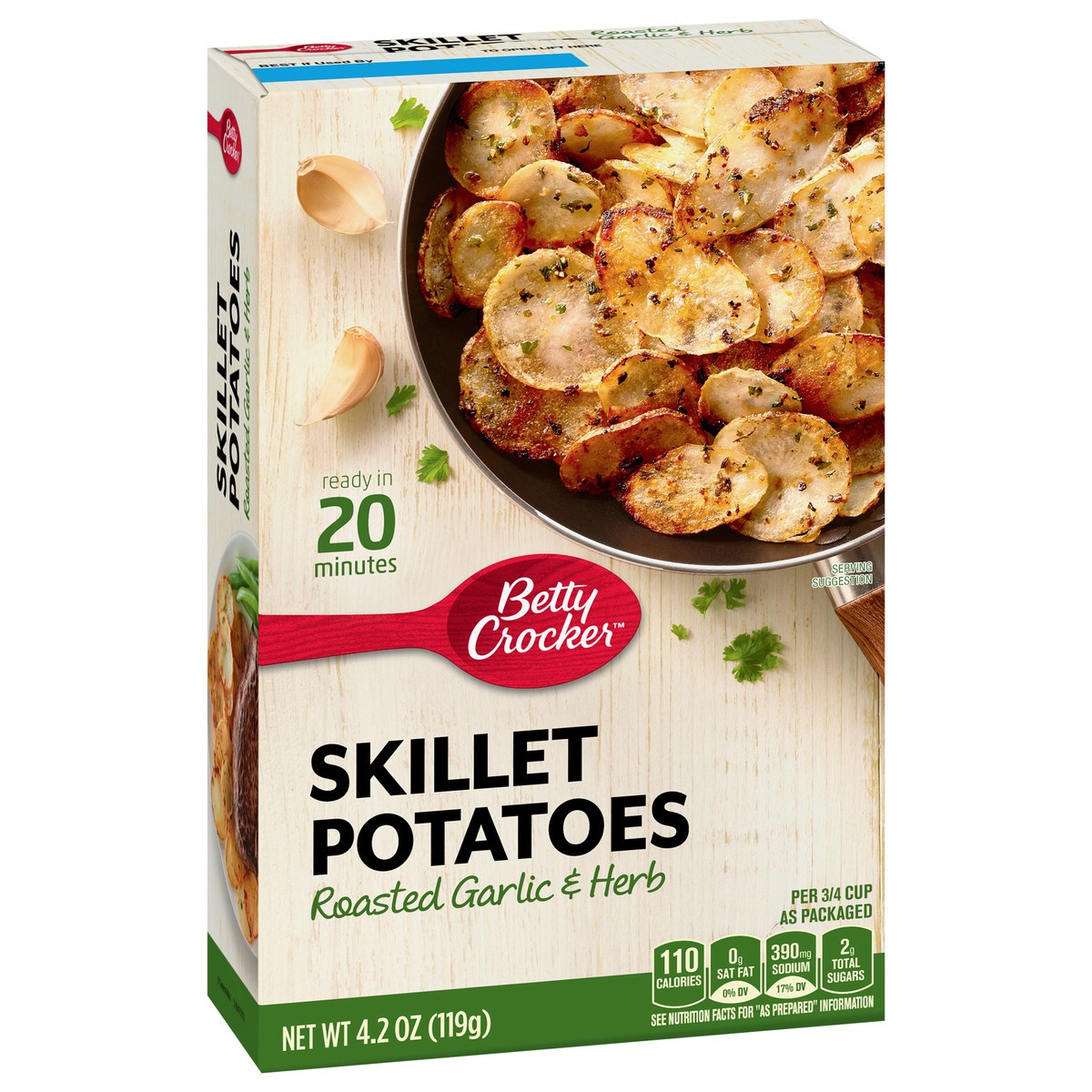 slide 12 of 14, Betty Crocker Skillet Potatoes, Roasted Garlic & Herb, 4.2 oz, 4.2 oz