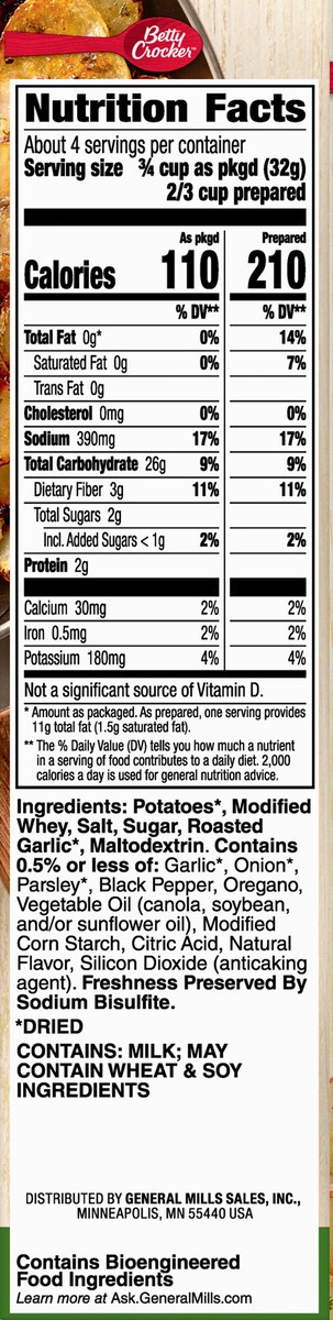 slide 2 of 14, Betty Crocker Skillet Potatoes, Roasted Garlic & Herb, 4.2 oz, 4.2 oz