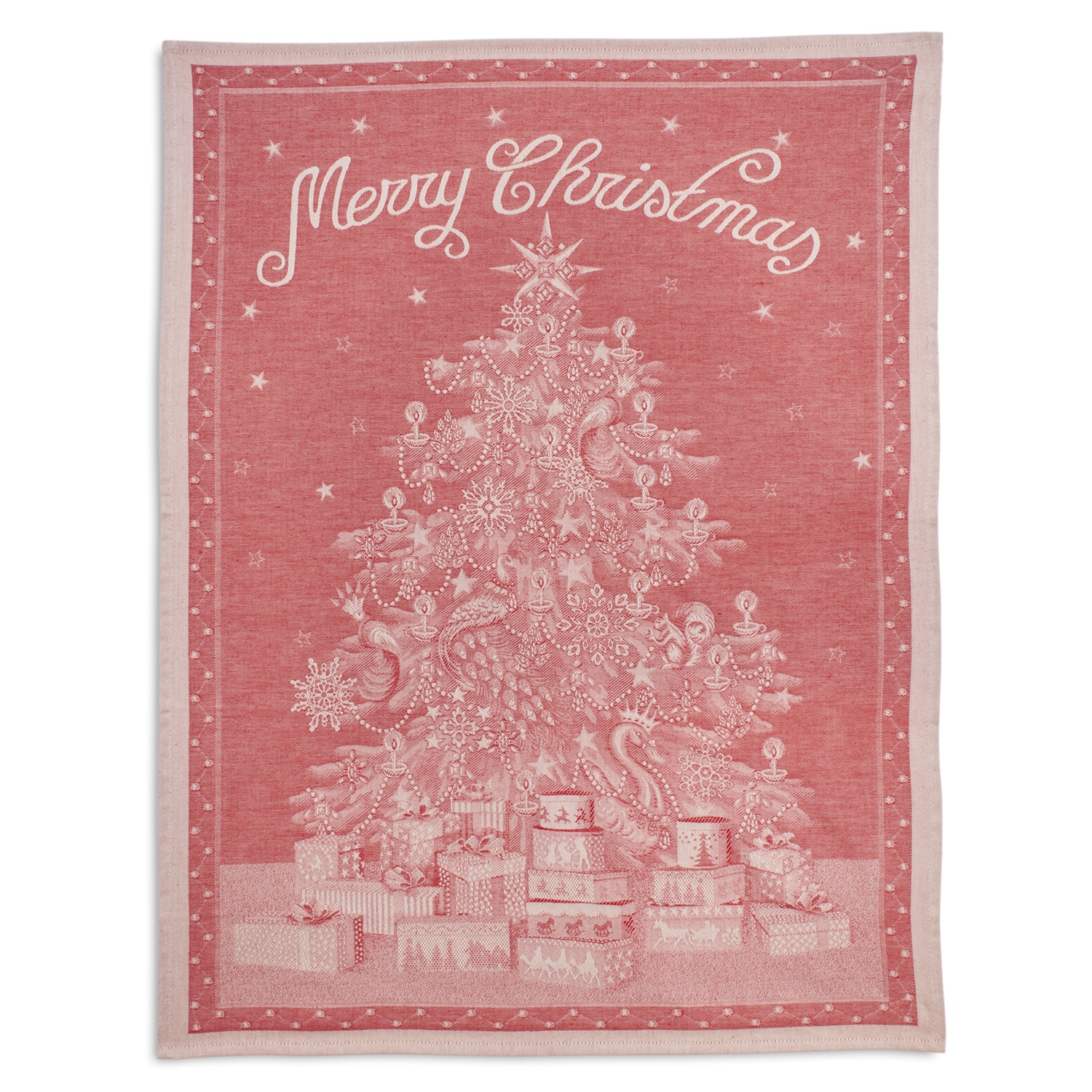 slide 1 of 1, Sur La Table Merry Christmas Jacquard Towel, 1 ct