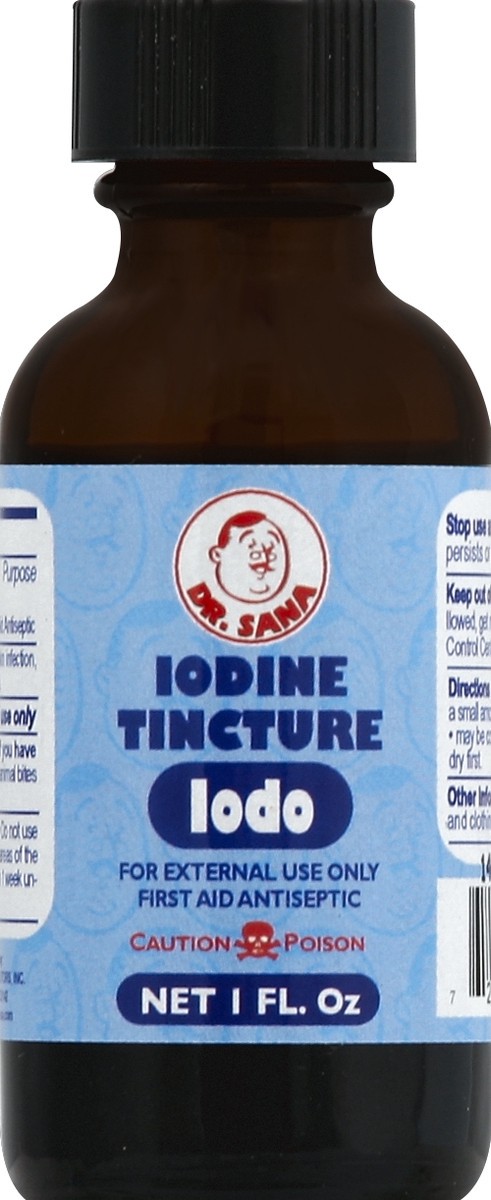 slide 3 of 3, Dr. Sana Iodine Tincture 1 oz, 1 oz