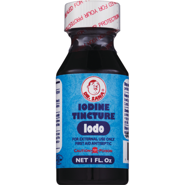 slide 1 of 3, Dr. Sana Iodine Tincture 1 oz, 1 oz