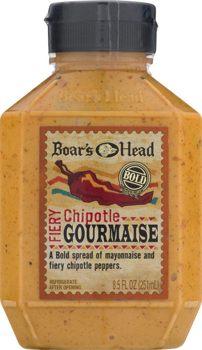 slide 3 of 9, Boar's Head Bold Fiery Chipotle Gourmaise, 8.5 oz