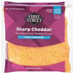 First Street Shredded Sharp Cheddar Cheese
