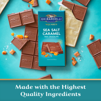 slide 11 of 19, Ghirardelli Squares Sea Salt Caramel Milk Chocolate 4.8 oz, 4.8 oz