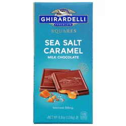 Ghirardelli Squares Sea Salt Caramel Milk Chocolate 4.8 oz
