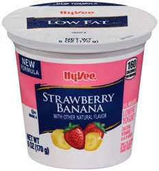 Hy-Vee Strawberry Banana Lowfat Yogurt