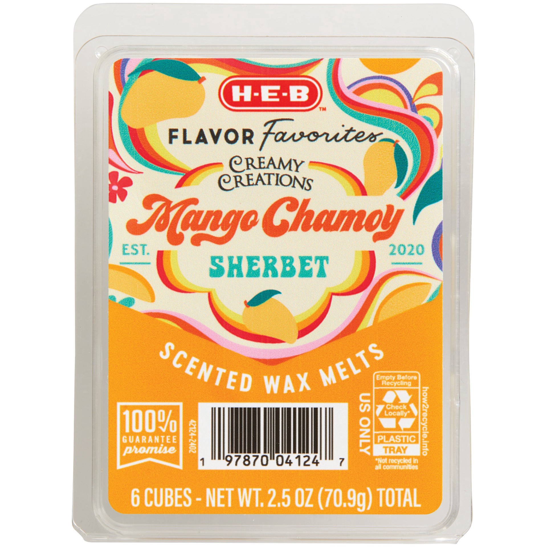 slide 1 of 1, H-E-B Flavor Favorites Mango Chamoy Scented Wax Melts, 2.5 oz