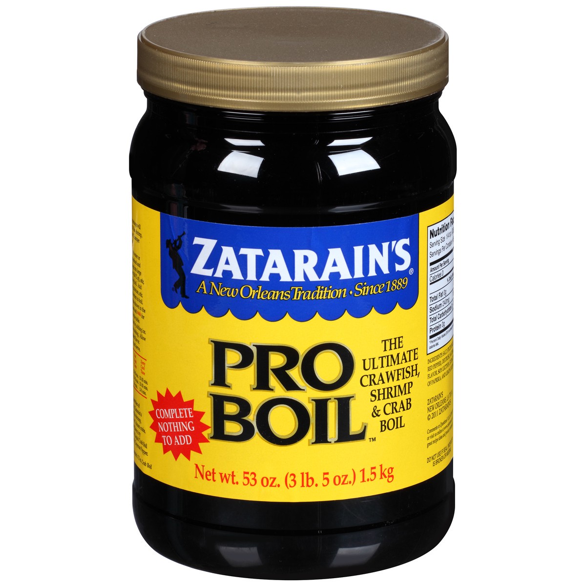 slide 1 of 7, Zatarain's Crab Boil Seasoning - Pro-Boil, 53 oz