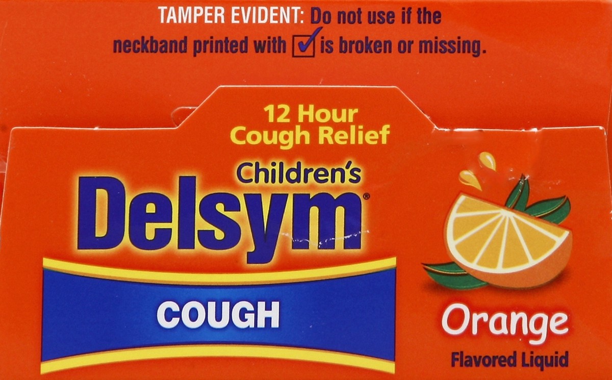 slide 2 of 4, Delsym Children's Cough Suppressant Liquid, Orange Flavor, 5 Ounce, 5 oz