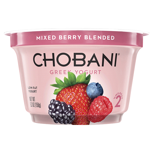 slide 1 of 1, Chobani Greek Yogurt - Mixed Berry Tubes, 8 ct