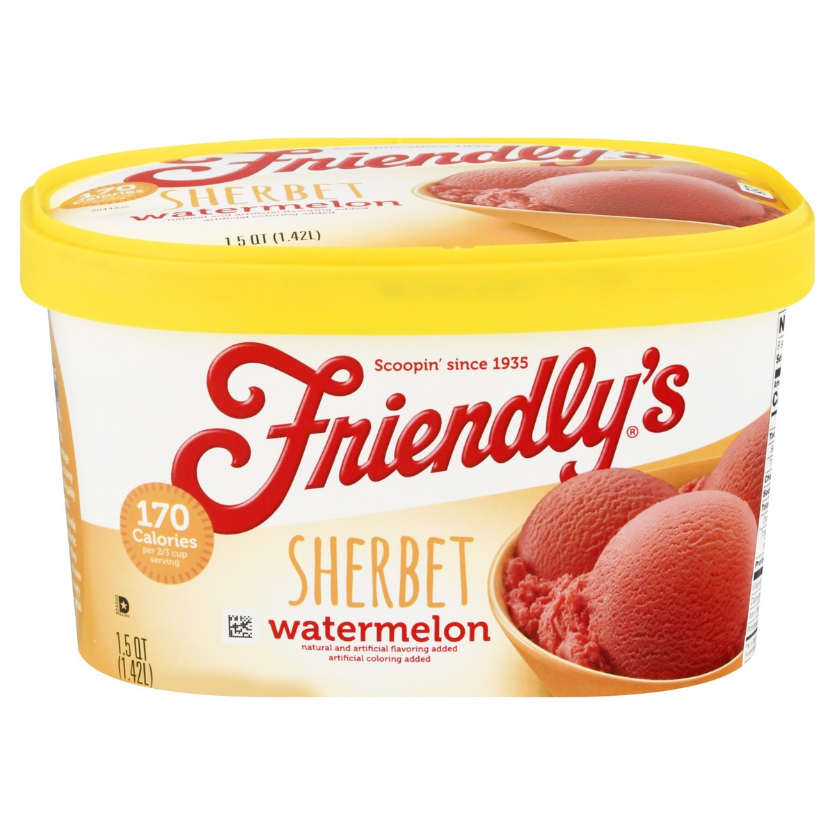 slide 1 of 13, Friendly's Watermelon Sherbet 1.5 qt, 1.5 qt