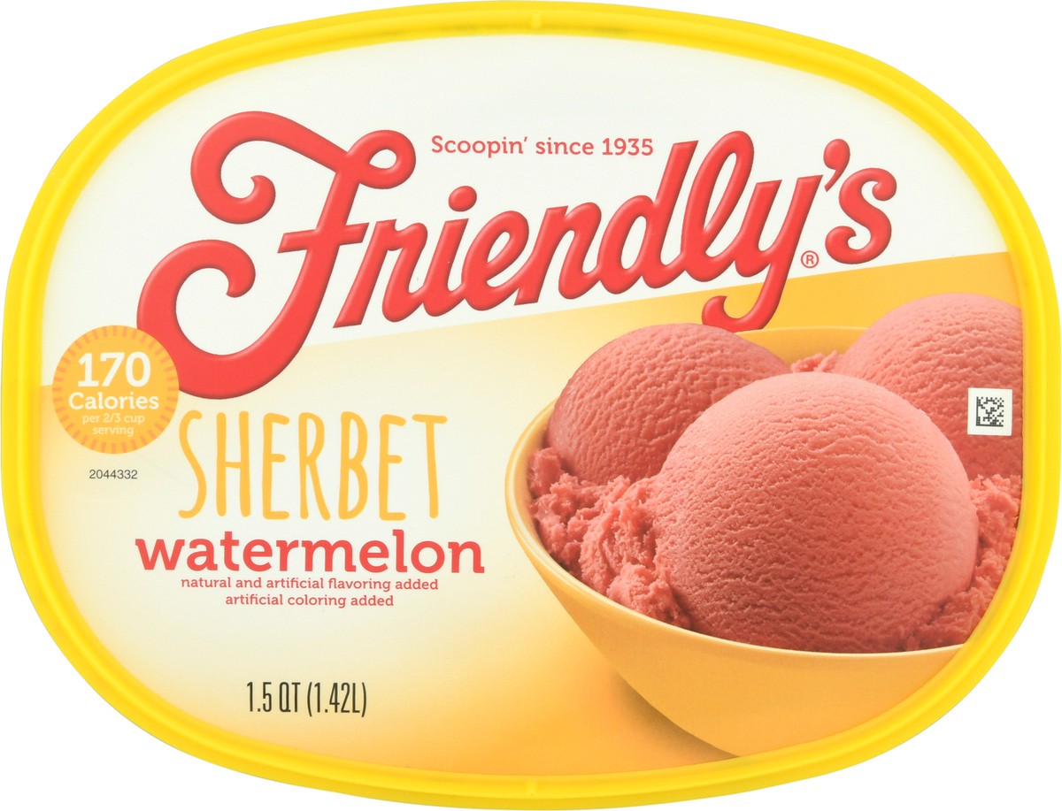 slide 9 of 13, Friendly's Watermelon Sherbet 1.5 qt, 1.5 qt