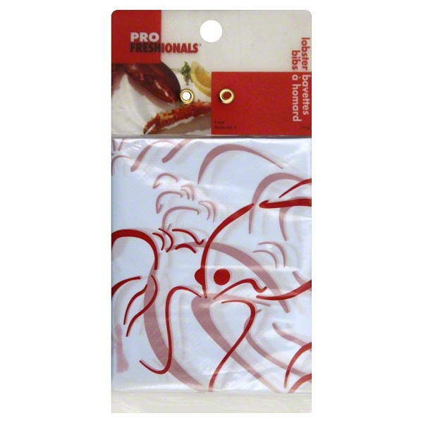 slide 1 of 3, Good Cook Profreshionals Lobster Bib Set, 4 ct