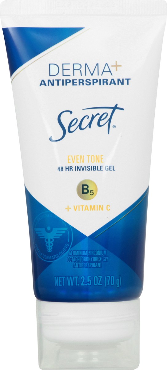 slide 7 of 9, Secret Derma+ Even Tone Antiperspirant 2.5 oz, 2.5 oz