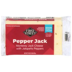 First Street Pepper Jack Cheese - 16 oz