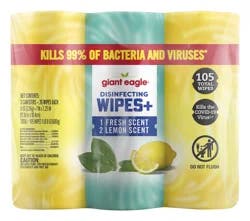 Giant Eagle Disinfecting Wipes Fresh Scent
