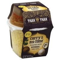 slide 1 of 1, Tiger Tiger Entree Korm Rice & Curry, 10.5 oz