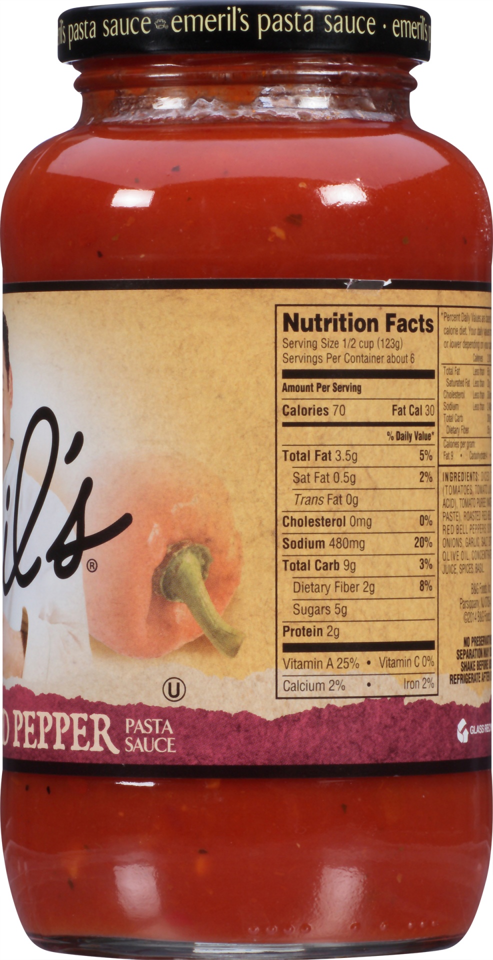 Emeril's Roasted Red Pepper Sauce 25 oz Shipt