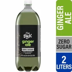 Big K Caffeine Free Zero Sugar Ginger Ale Soda - 2 liter