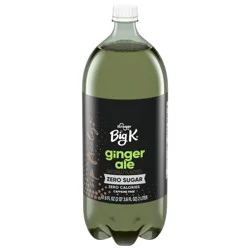 Big K Caffeine Free Zero Sugar Ginger Ale Soda - 2 liter