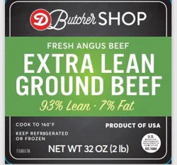 Dierbergs Extra Lean 93/7 Ground Beef