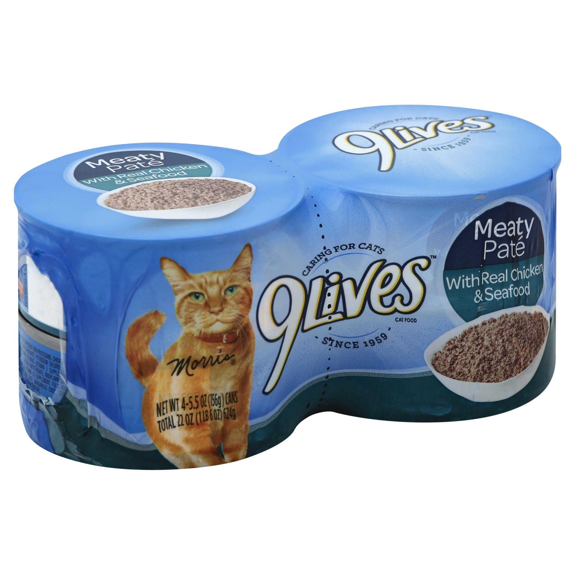 slide 1 of 2, 9Lives Tender Morsels Cat Food with Real Chicken In Sauce, 4 ct; 5.5 oz