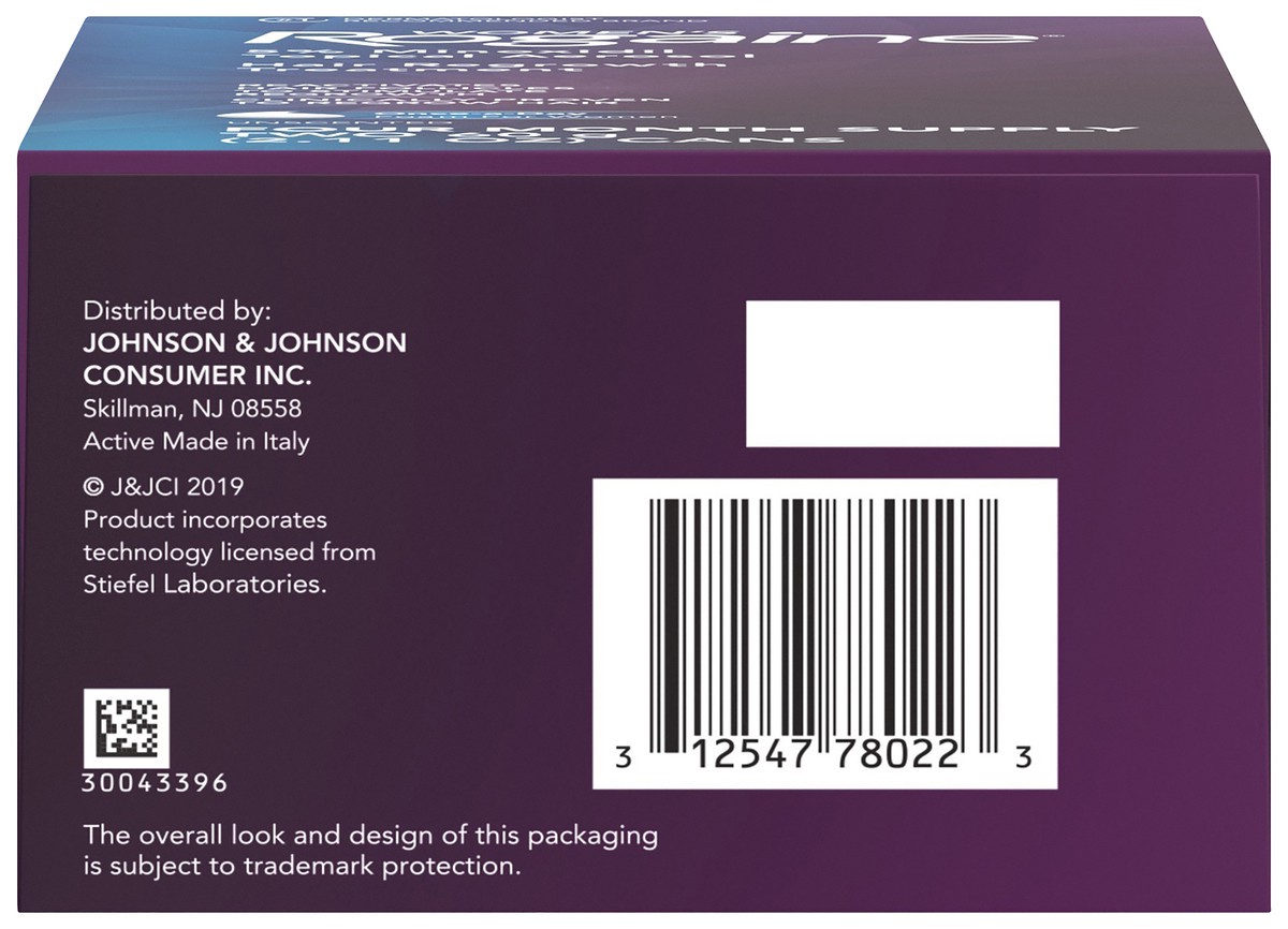 slide 4 of 8, Rogaine Women's Rogaine 5% Minoxidil Foam for Thinning Hair & Loss, Topical Once-A-Day Hair Fall Treatment for Women's Hair Regrowth, Unscented Minoxidil Foam, 4-Month Supply, 2 x 2.11 oz, 120 g